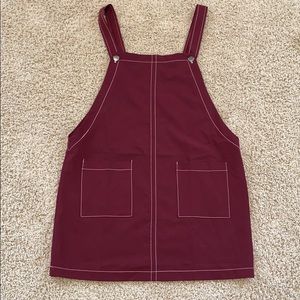 NEW WITHOUT TAGS Forever 21 Red Overall Dress